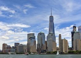 World Trade Center and skyscraper in Manhattan
