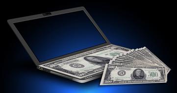 Earning money online clipart