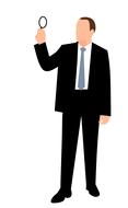 detective male adult drawing