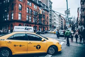 Architecture Buildings and taxi