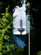 photo of the top of the television tower