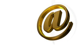 email symbol as a drawing