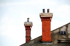 Sky Blue and red roof