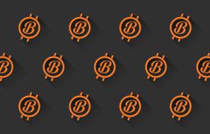 bitcoin orange icons drawing