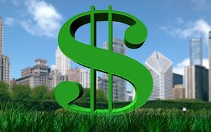 city sign dollar