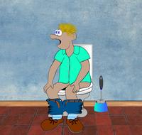 man toilets drawing