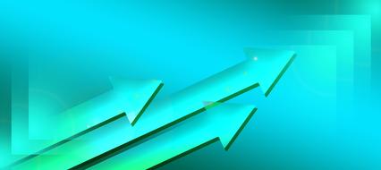 arrows growth up green