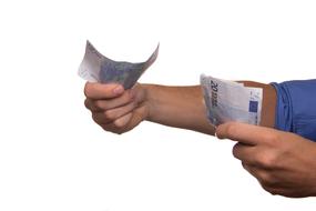 Euro Money Pay hand