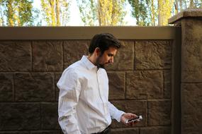 Businessman with phone