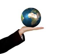 globe world hand drawing