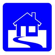 real estate house symbol drawing