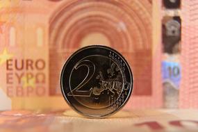 Two Euro Coin as a banner