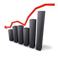 clipart of the red arrow and graph
