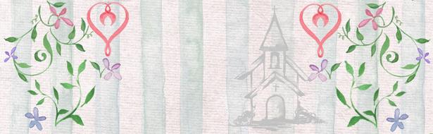 flower church religion banner web drawing