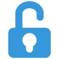 icon contact blue lock drawing