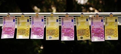 Money Euro Bills 200 and 500
