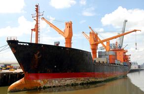 cargo ship in savannah port