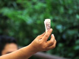 Hand in Money
