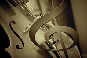 music clef at cello