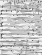 Grey and white confetti music art