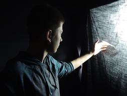 boy in studio