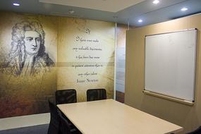 interior of boardroom, nobody