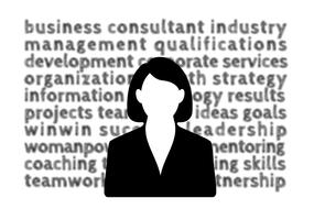 clipart of personal businesswoman text