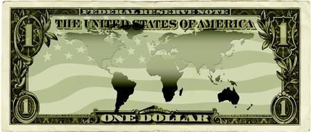 green dollar object drawing