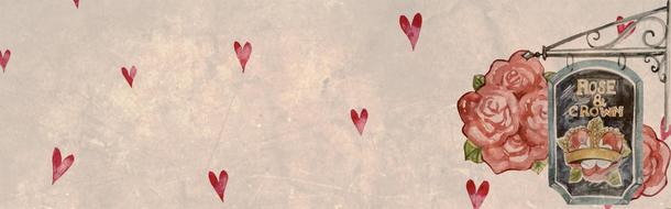 romantic vintage banner