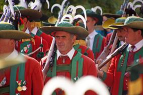 photo of a military band in Tyrol, Austria