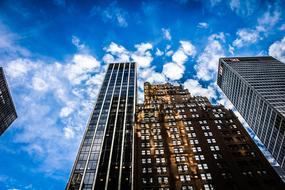 Building Architecture Modern and sky blue
