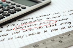 Advertising Business Calculator text