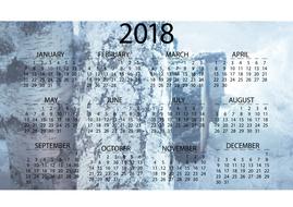 calendar for 2018 year