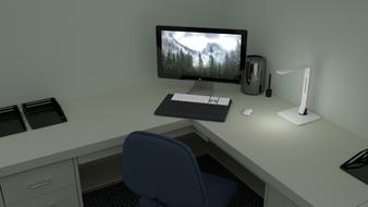 office desk computer