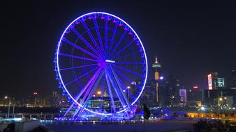 Observation Wheel neon