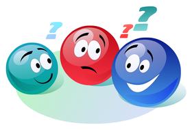 communication, three funny smileys