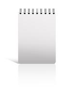 notebook white office drawing
