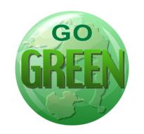 go green abstract drawing