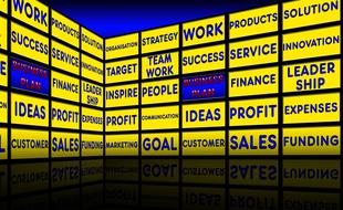 Business Plan Monitor yellow