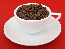 Aroma Beans red Background
