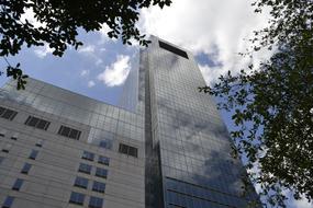 facade of contemporary Medical Center at sky, usa, Texas, Houston