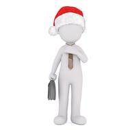 3d model red hat santa