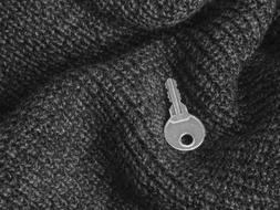 key on a woolen sweater