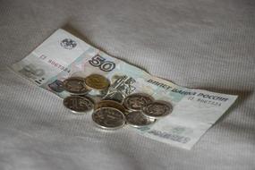 Ruble coins Russia