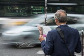 Man with NewsPaper