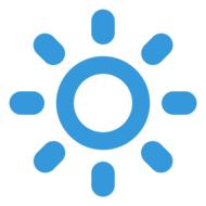 blue sun drawing