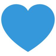 symbol design blue heart