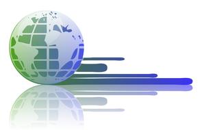 world globe icon design drawing