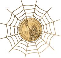 money cobweb web drawing
