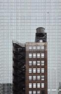 old industrial Building at contemporary facade
